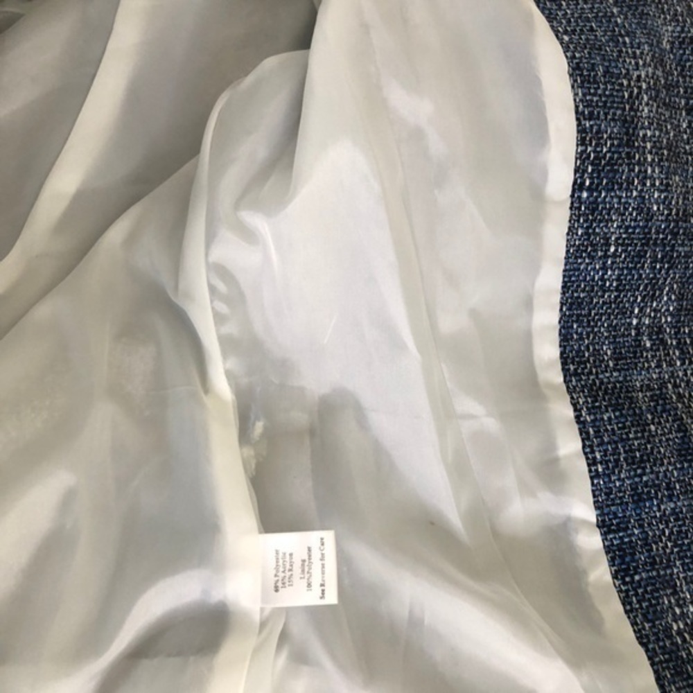 Luciana Dante jacket blue blazer gold/white trimming small - Picture 7 of 8